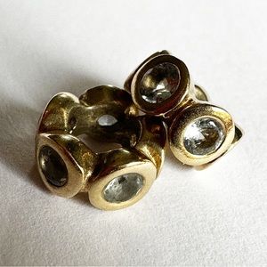 Rare Retired PANDORA 14K 585 ALE Aquamarine Lights Spacer Charm